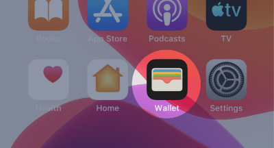 Start the Wallet app on your iPhone.